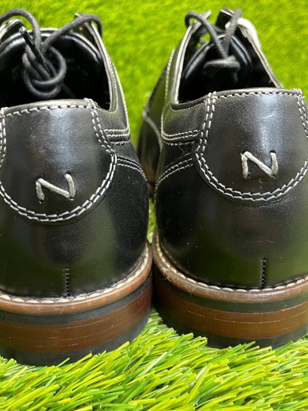 Nunn Bush Westwood Mens Size 8 Black Classic Leather Oxford Dress Shoes - Picture 6 of 10